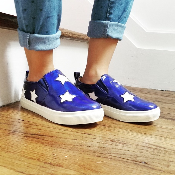 Kids Metallic Star Slip-On Shoe - Picture 2 of 7
